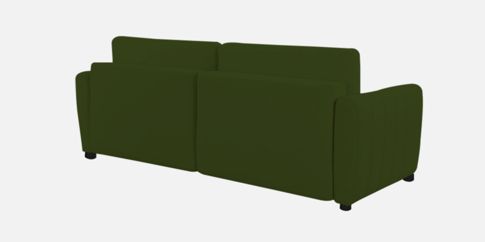 Vima Fabric 3 Seater Pull Out Sofa Cum Bed In Olive Green Colour - Febonic Living