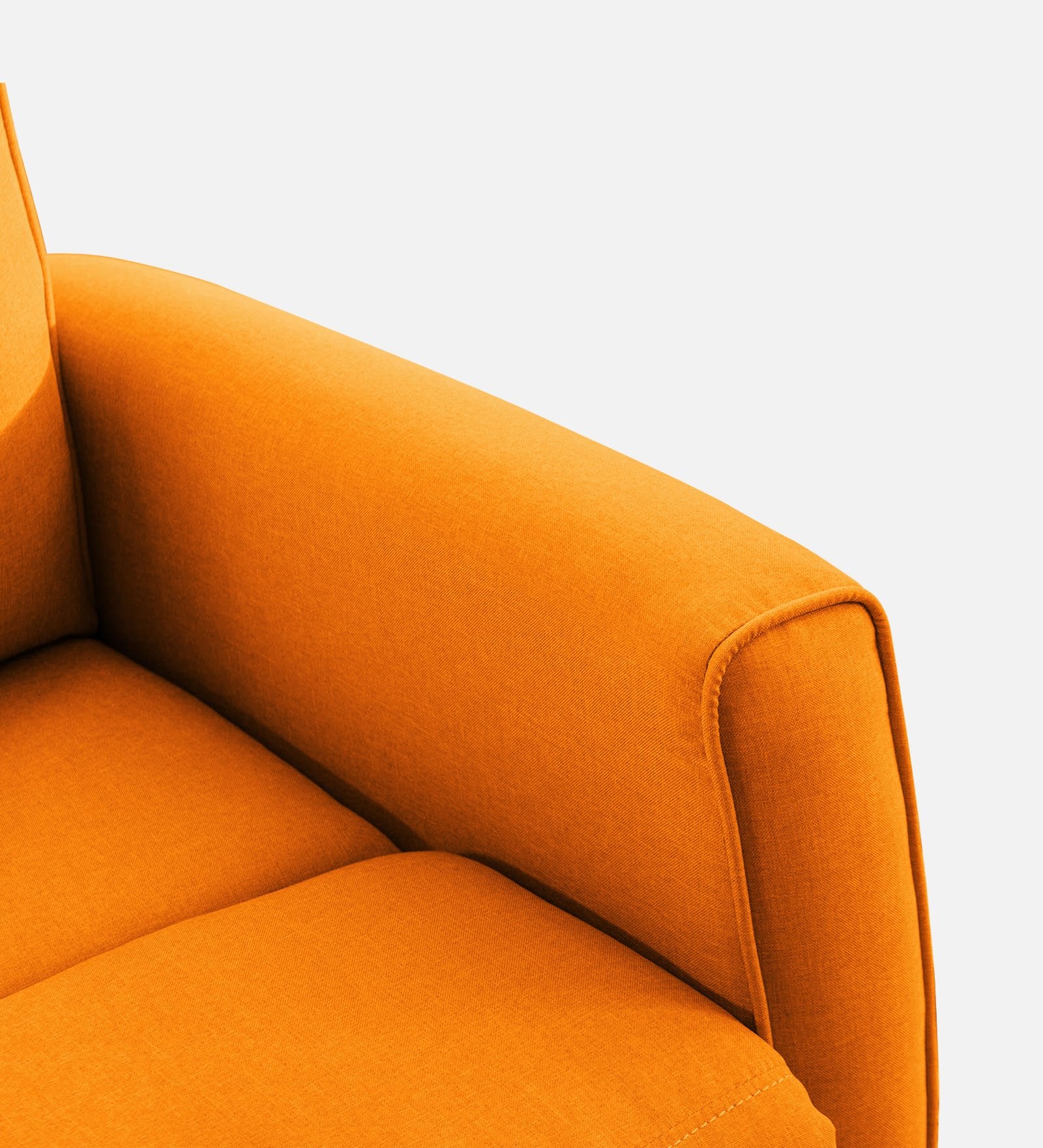 Logan Fabric 1 Seater Manual Recliner In Vivid Orange Colour - Febonic Living