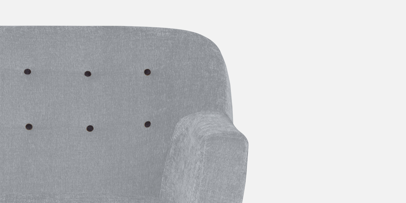 German Fabric 3 Seater Sofa In Coin Grey Colour - Febonic Living