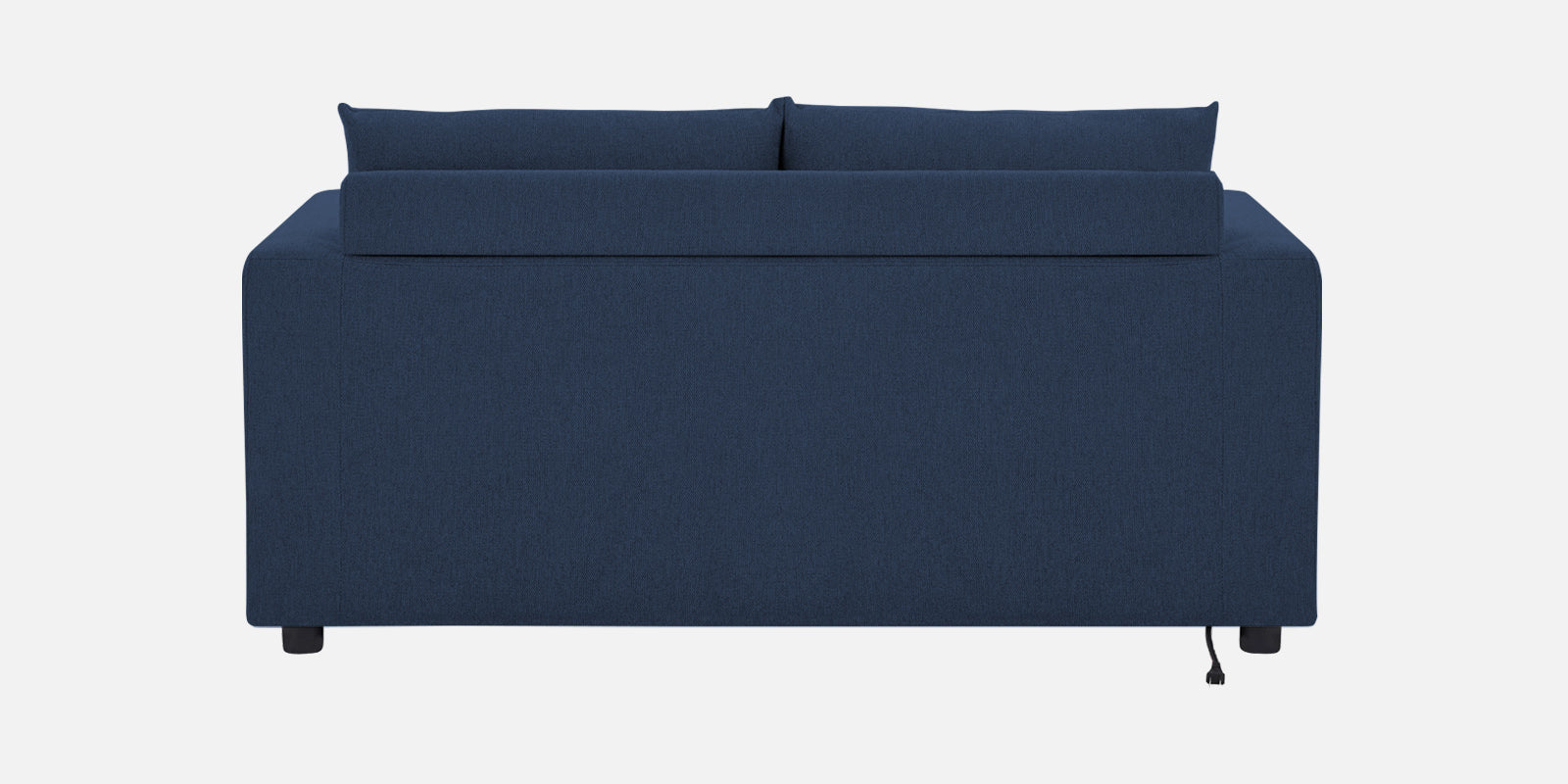 Roman Fabric 3 Seater Foldable Sofa Cum Bed In Denim Blue Colour With USB Portable Type - Febonic Living