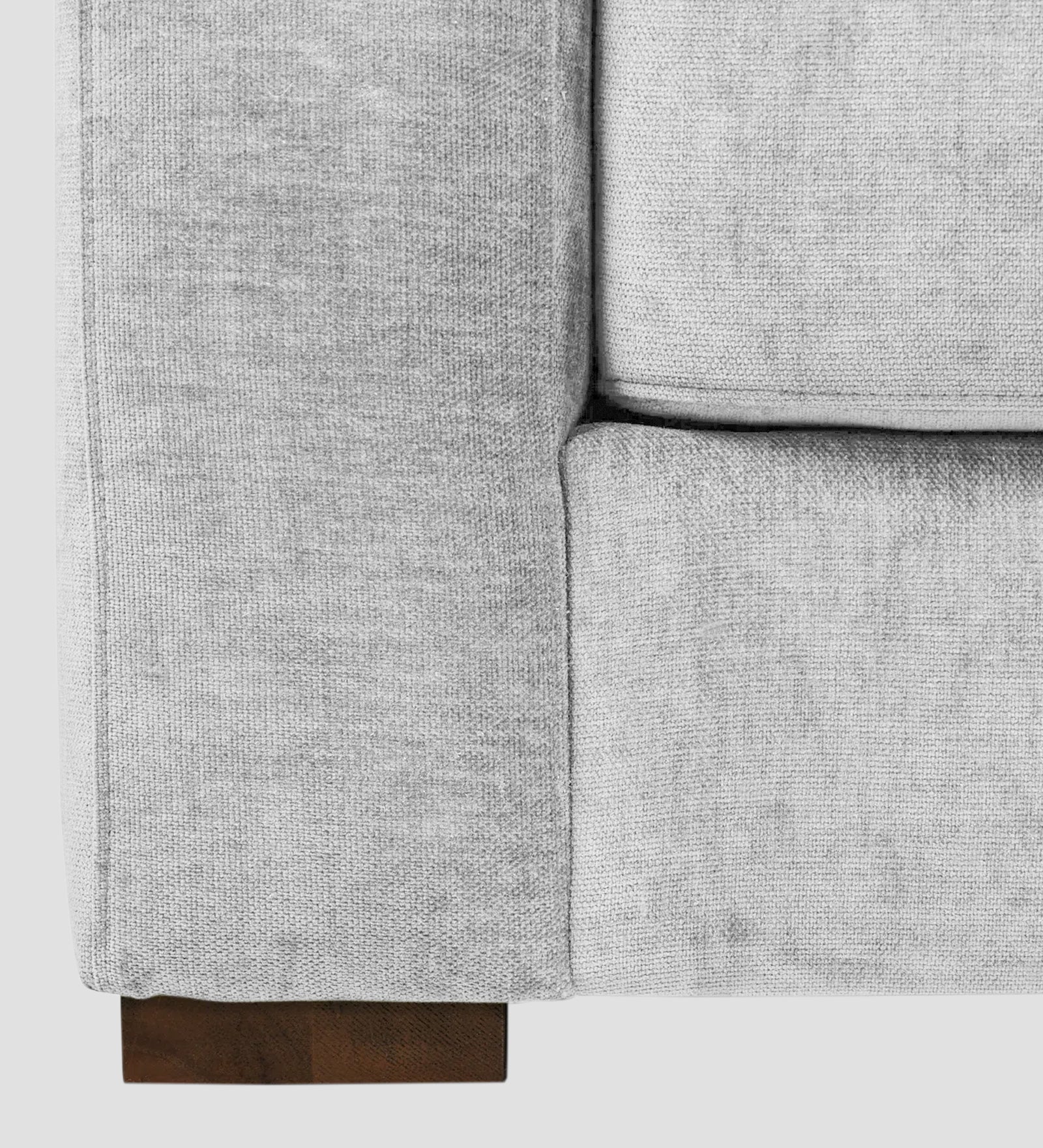 Dara Fabric 1 Seater Sofa In Lit Grey Colour - Febonic Living