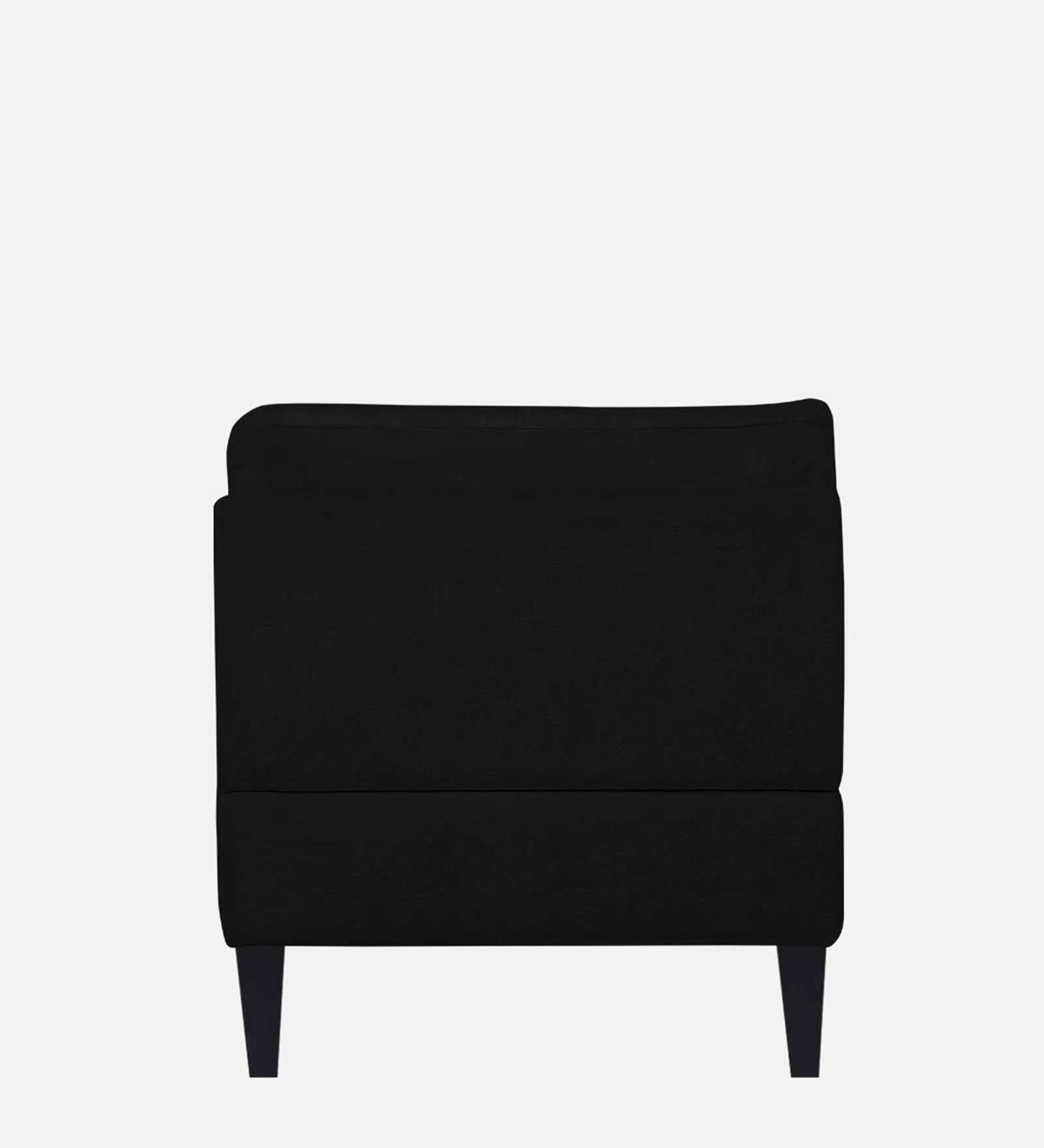 Nadia Fabric Armless Chaise Lounger In Zed Black Colour - Febonic Living