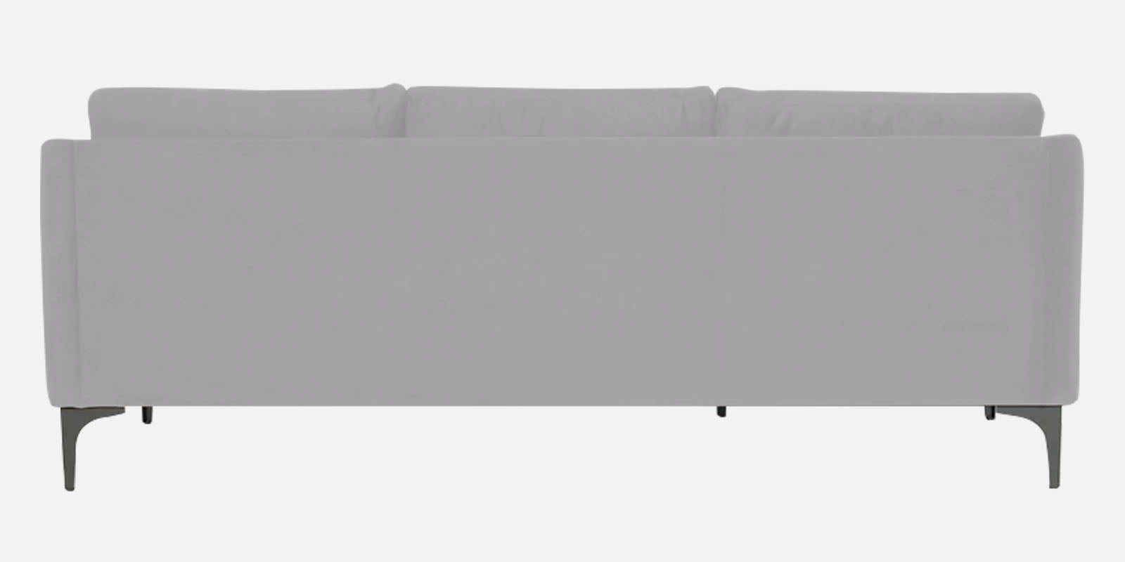 Haru Fabric RHS Sectional Sofa (2+Lounger) In Concrete Grey Colour - Febonic Living