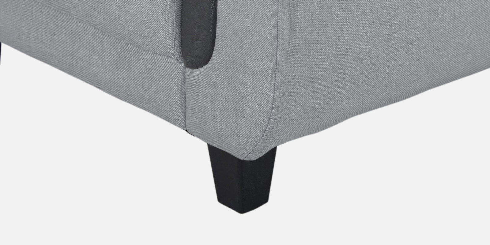 Perry Fabric RHS Sectional Sofa (3+Lounger) In Coin Grey Colour - Febonic Living