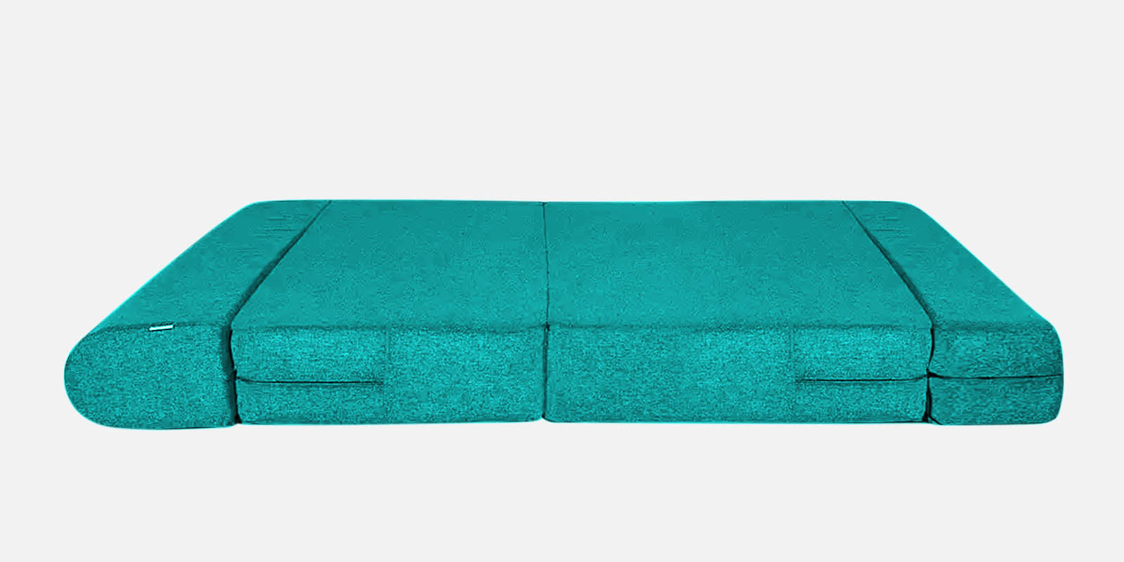 Fleepy Fabric 2 Seater Foldable Sofa Cum Bed In Sea Green Colour - Febonic Living