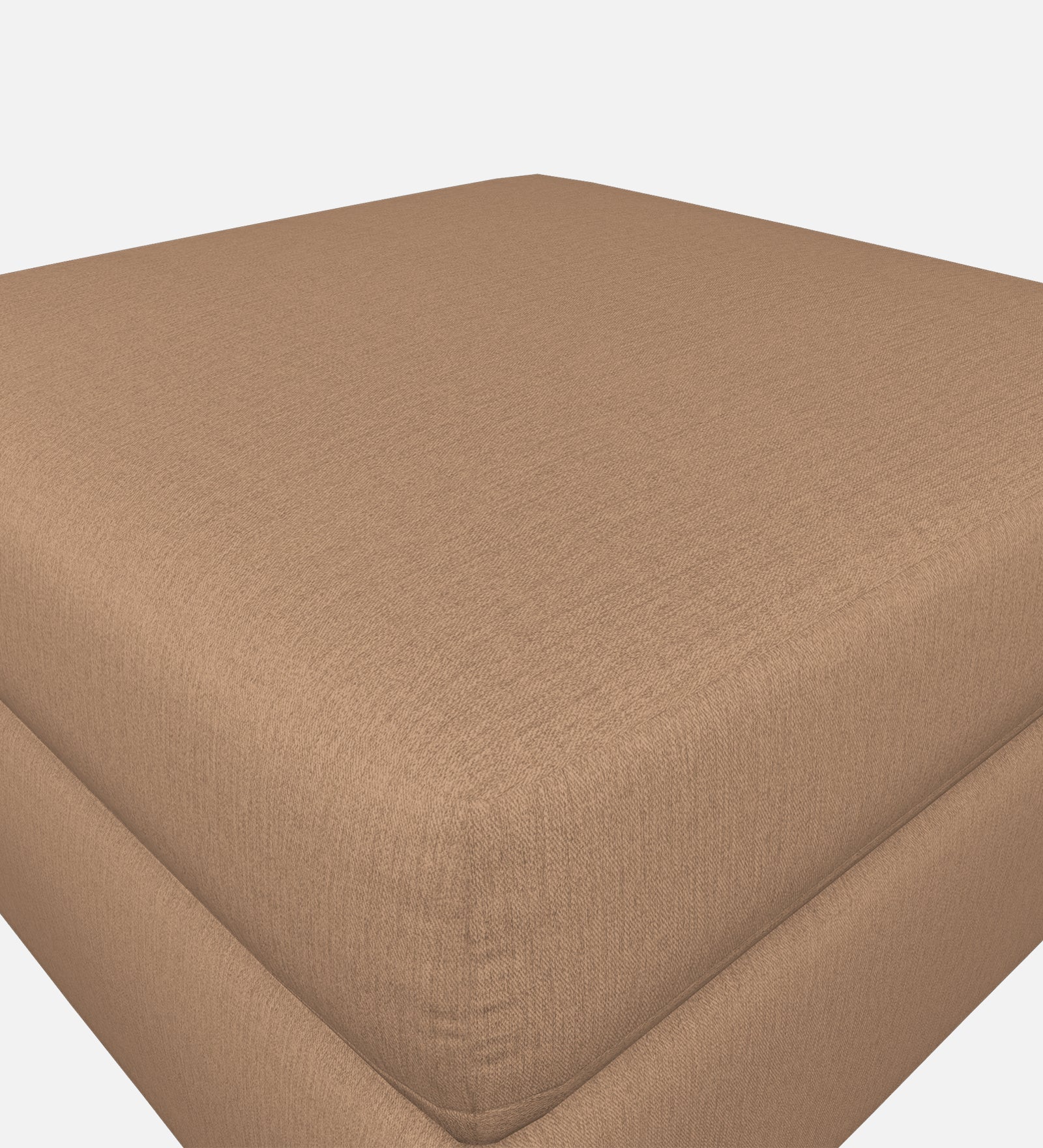 Penny Fabric Ottoman In Cookie Beige Colour With Storage - Febonic Living