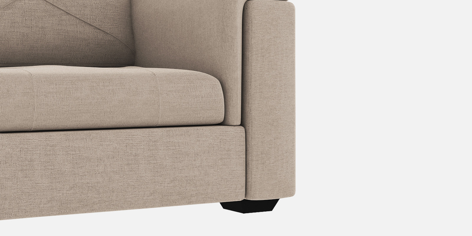 Andres Fabric 2 Seater Sofa In Khaki Beige Colour - Febonic Living