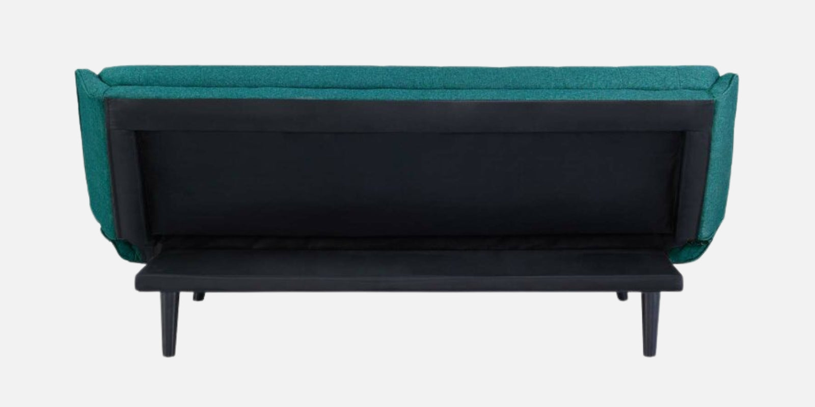 Saso Fabric Convertible Sofa Cum Bed In Sea Green Colour - Febonic Living