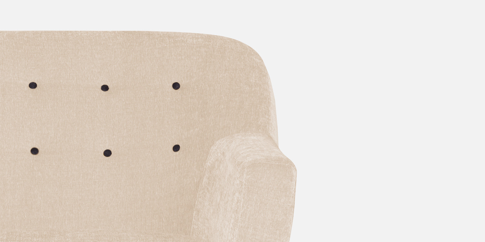 German Fabric 3 Seater Sofa In Woom Beige Colour - Febonic Living