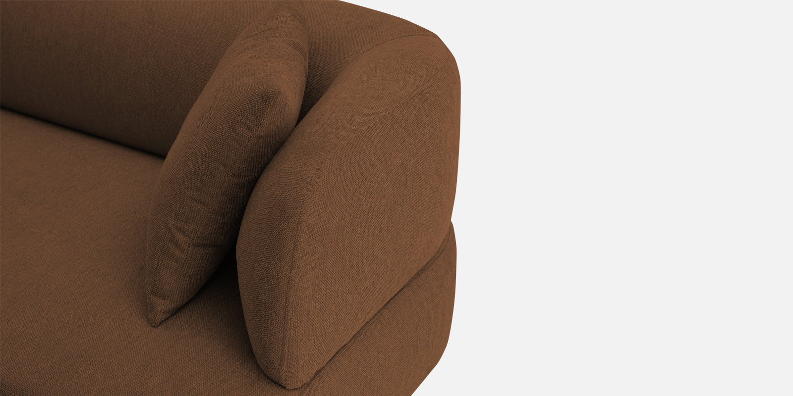 Carson Fabric 3 Seater Sofa In Chestnut Brown Colour - Febonic Living