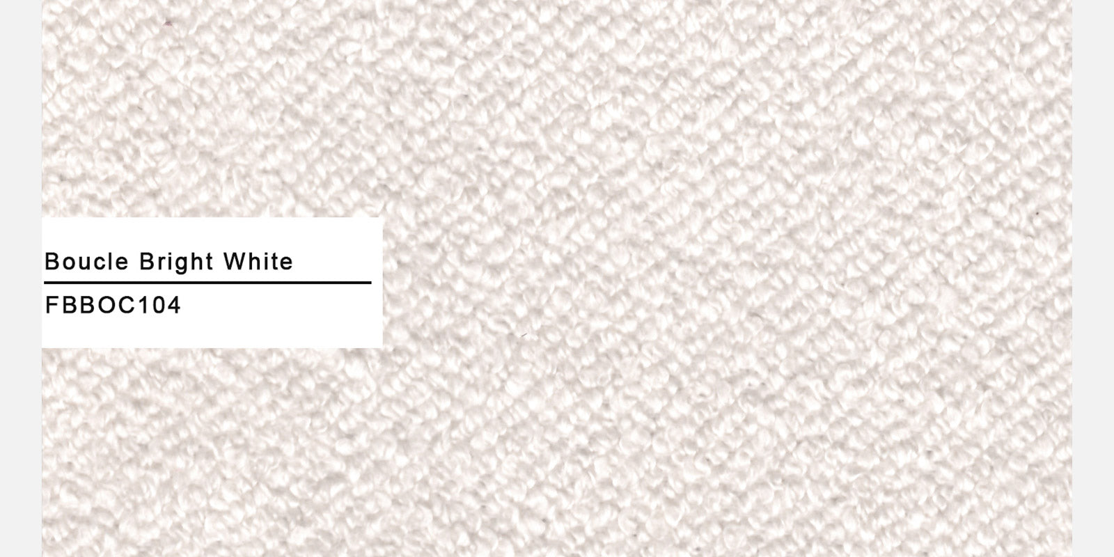 Boucle Fabric 3 Seater Sofa In Bright White Colour - Febonic Living