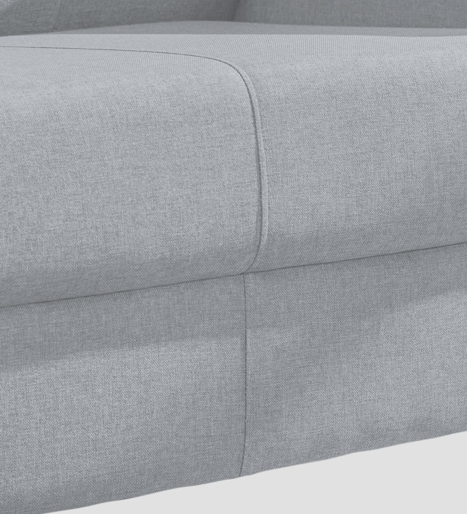 Devo Fabric 1 Seater Sofa In Coin Grey Colour - Febonic Living