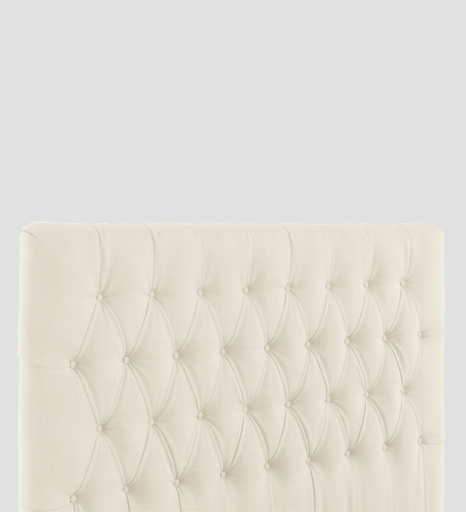 Isko Fabric King Size Bed In Ivory Cream Colour With Storage Box - Febonic Living