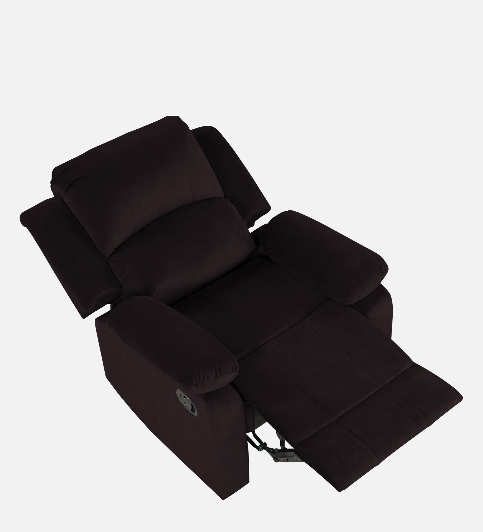 Henry Fabric 1 Seater Manual Recliner In Cara Brown Colour - Febonic Living