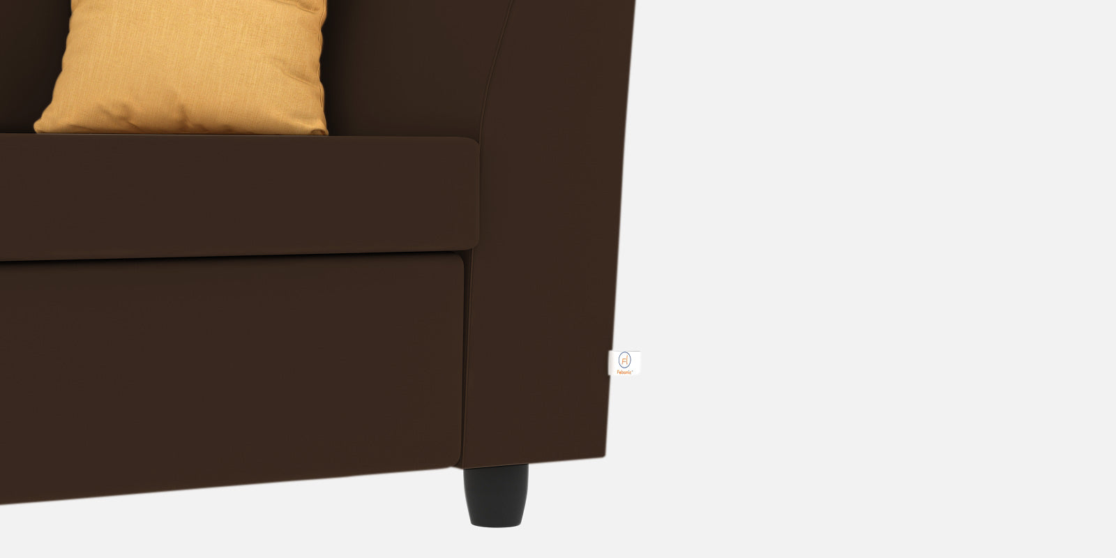 Nestin Velvet 2 Seater Sofa In Cholocate Brown Colour - Febonic Living
