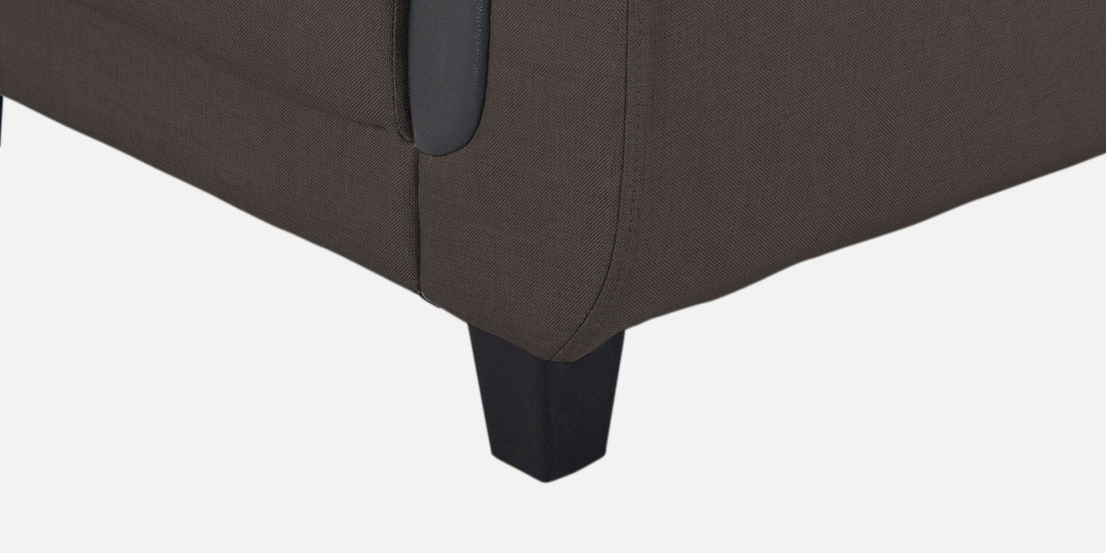 Perry Fabric RHS Sectional Sofa (3+Lounger) In Caspa Brown Colour - Febonic Living