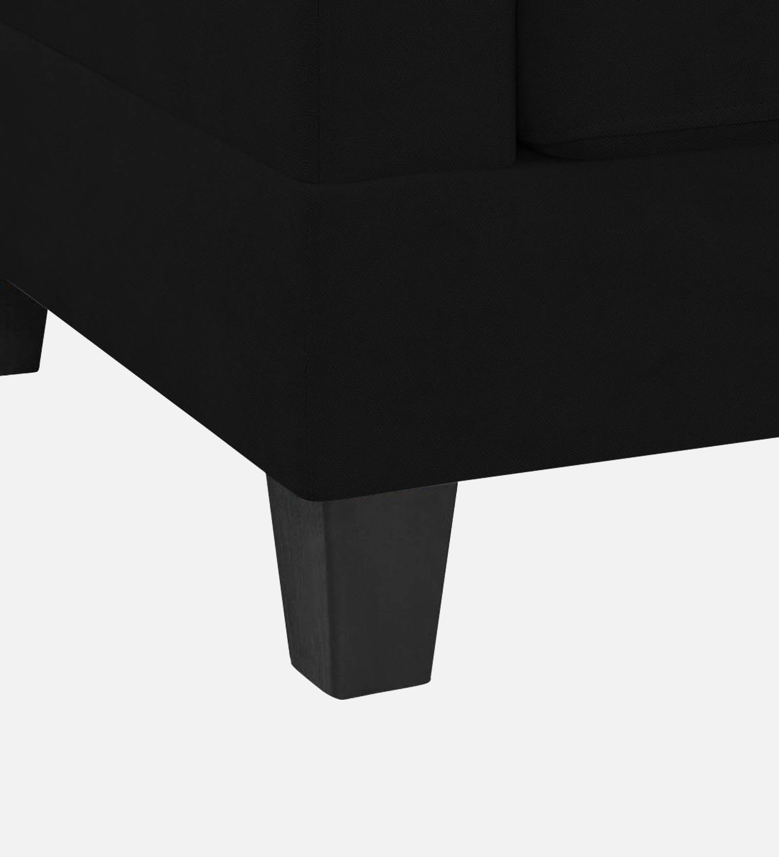 Thomas Fabric 1 Seater Sofa In Zed Black Colour - Febonic Living