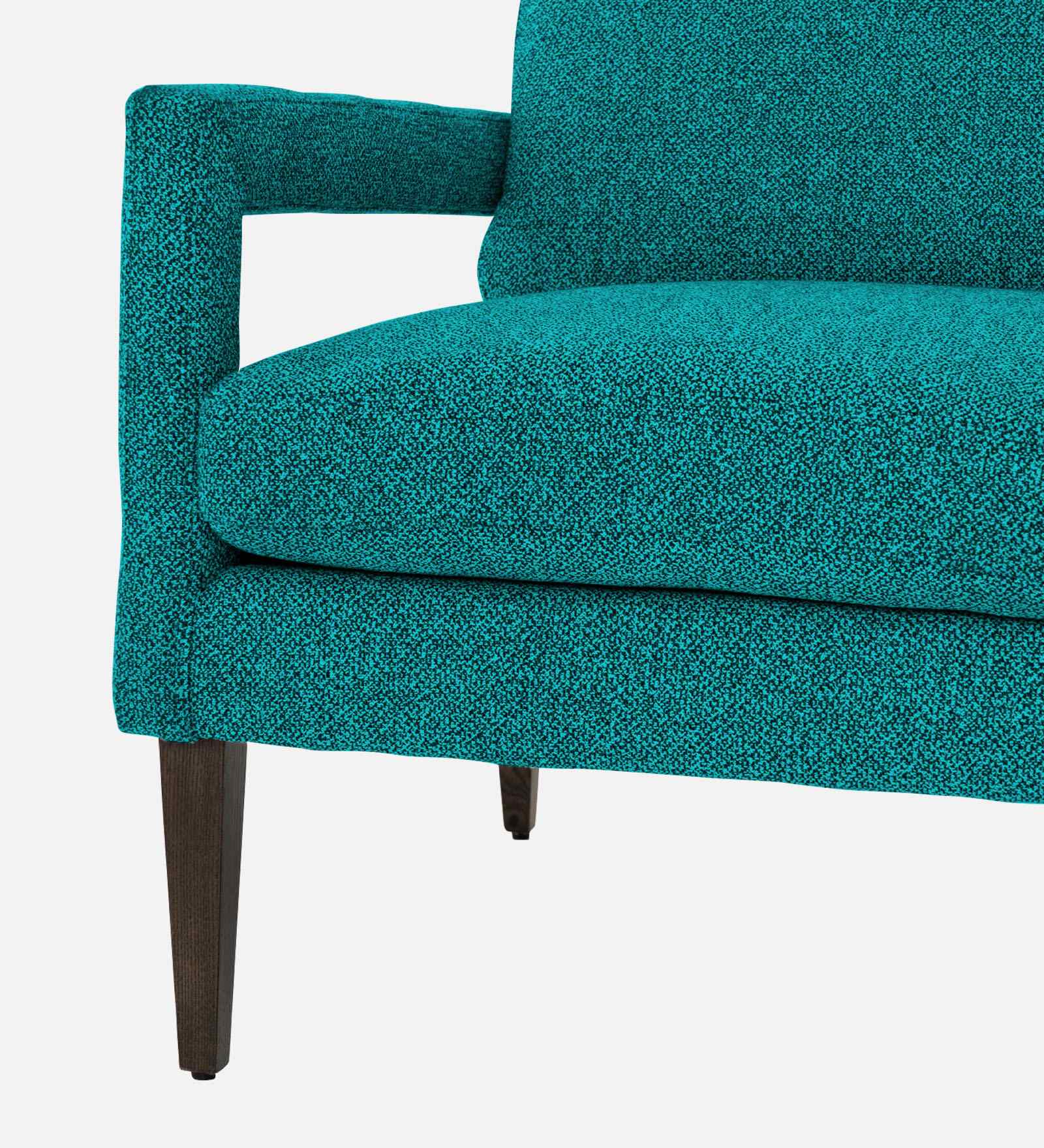 Olsen Fabric Arm Chair In Sea Green Colour - Febonic Living