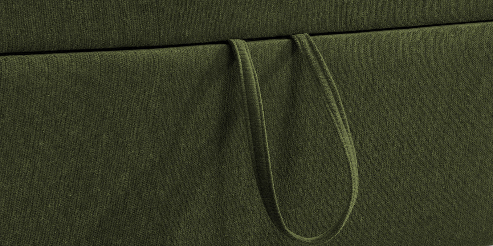 Kara Fabric 3 Seater Pull Out Sofa Cum Bed In Olive Green Colour - Febonic Living