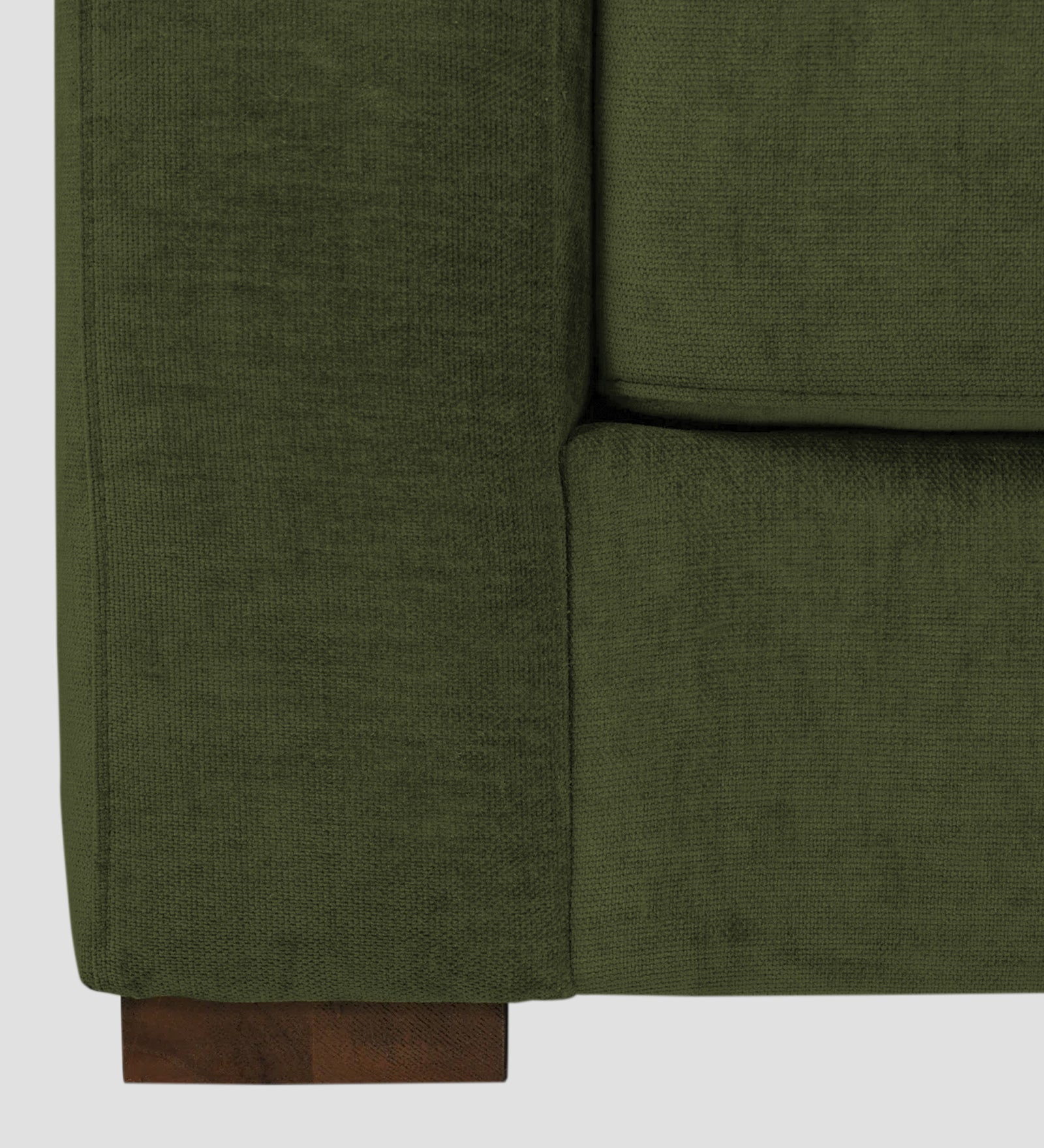 Dara Fabric 1 Seater Sofa In Olive Green Colour - Febonic Living