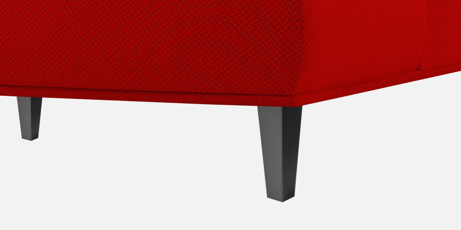 Como Fabric LHS Sectional Sofa (3+Lounger) In Ruby Red Colour - Febonic Living