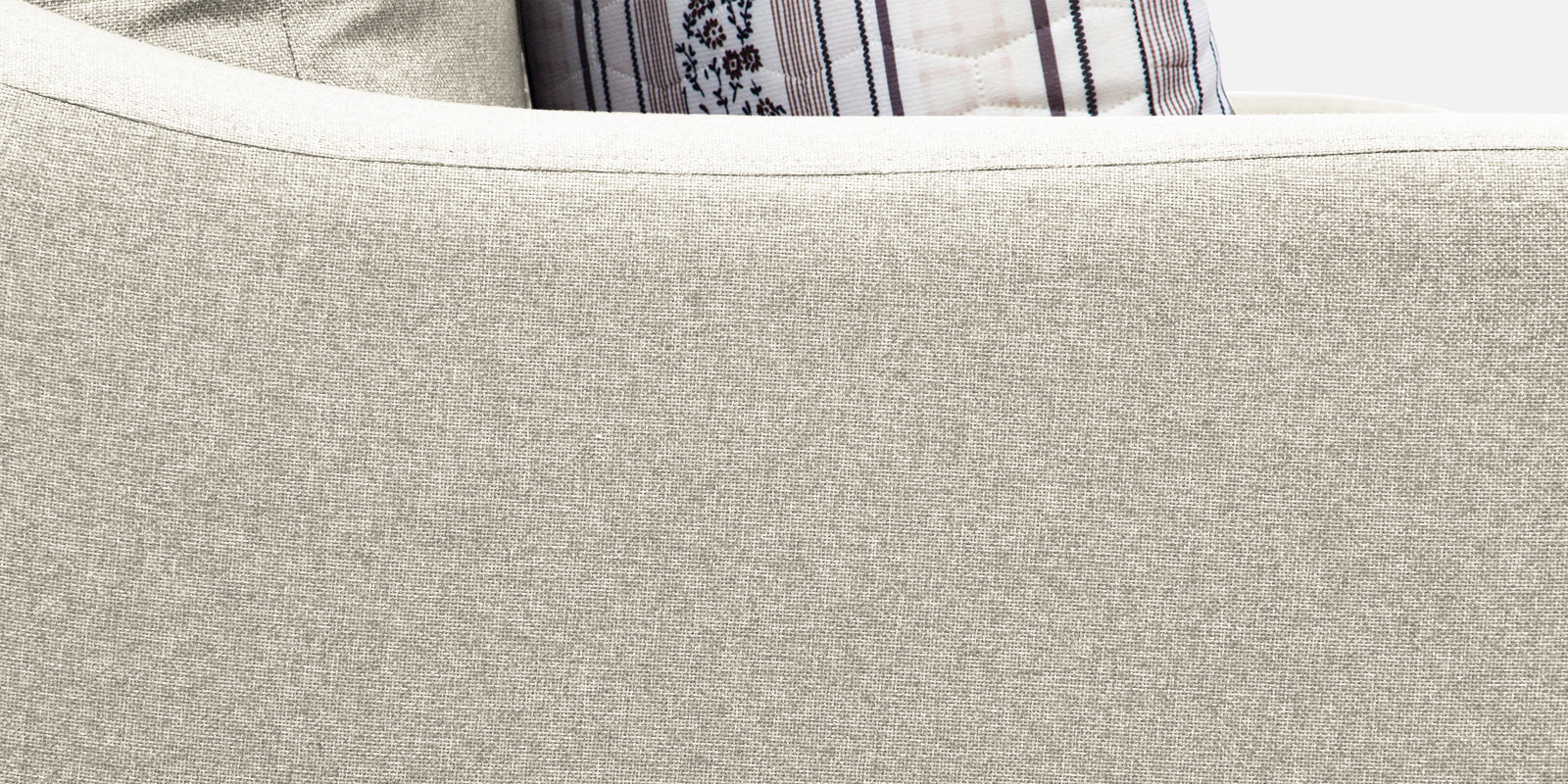 Kevin Fabric 2 Seater Sofa In Ivory Cream Colour - Febonic Living