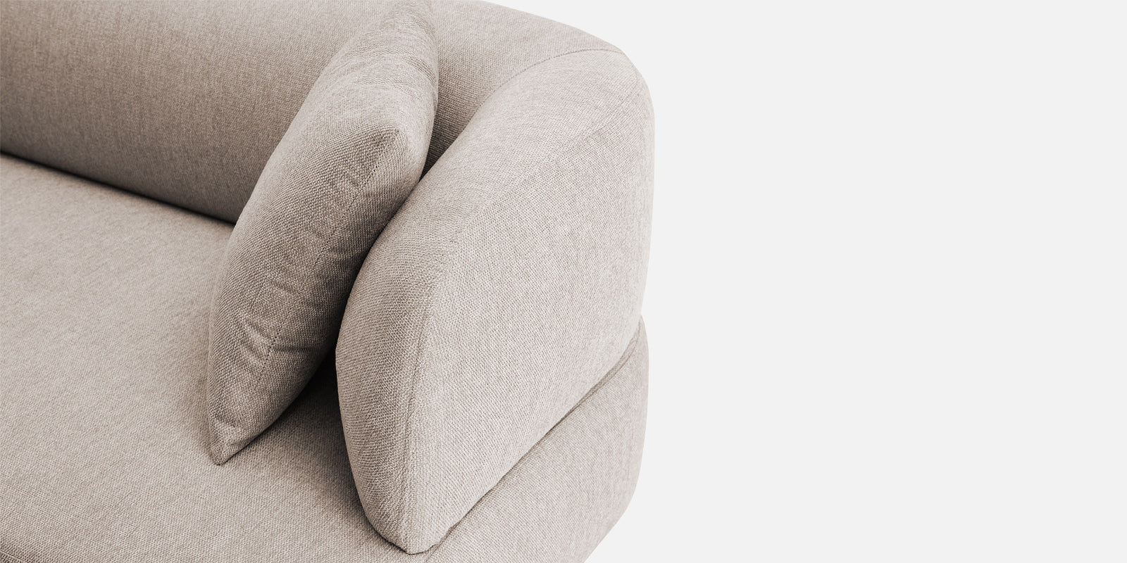 Carson Fabric 3 Seater Sofa In Natural Beige Colour - Febonic Living