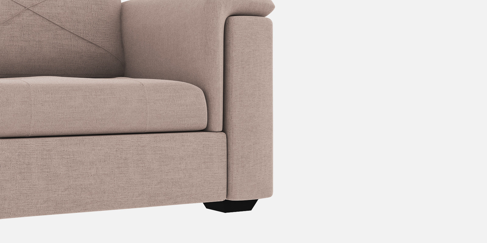 Andres Fabric 3 Seater Sofa In Mush Beige Colour - Febonic Living