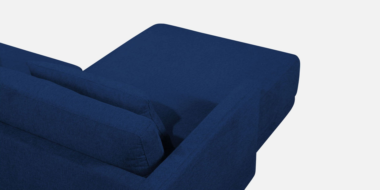 Kera Fabric RHS Sectional Sofa (3+Lounger) In Royal Blue Colour - Febonic Living