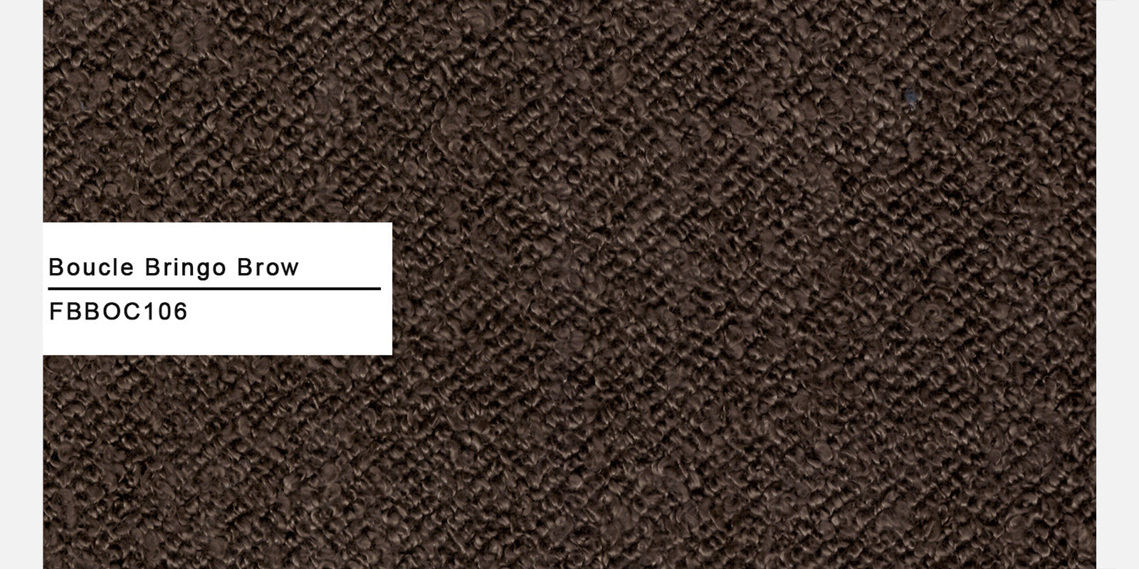 Boucle Fabric 3 Seater Sofa In Bringo Brown Colour - Febonic Living