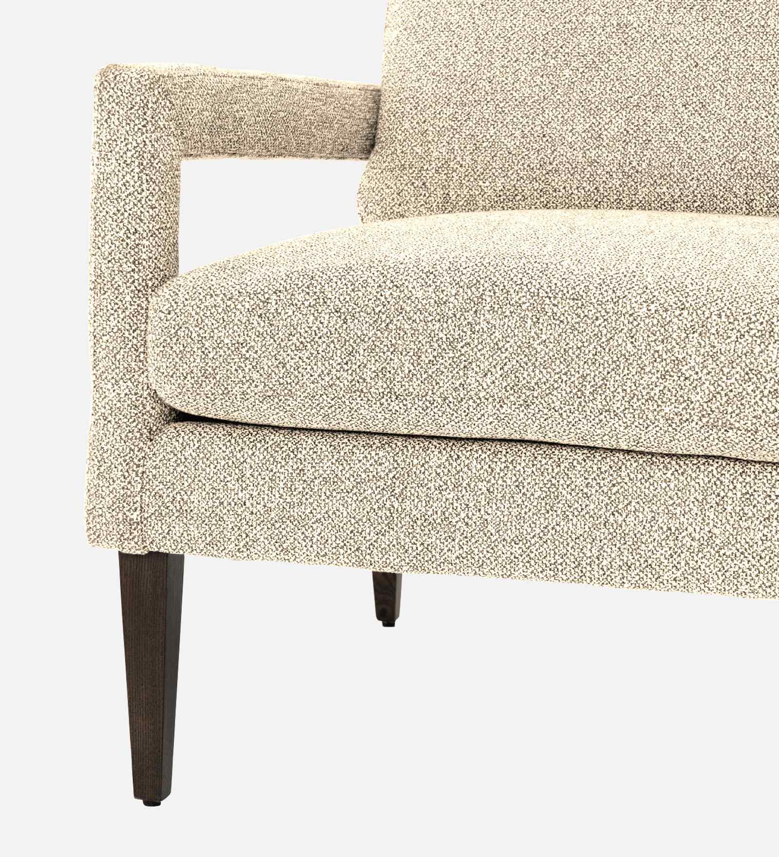 Olsen Fabric Arm Chair In Ivory Cream Colour - Febonic Living