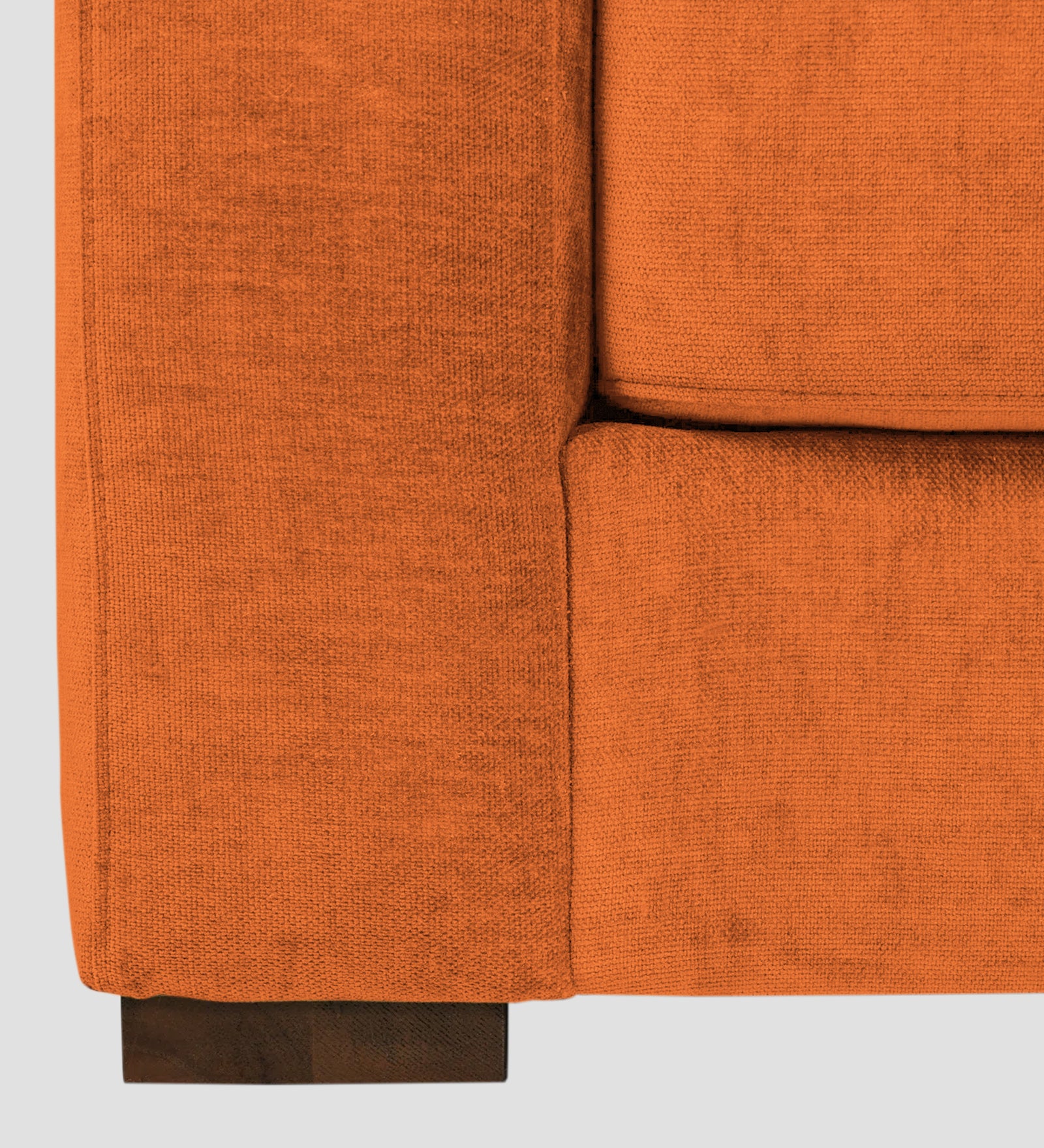 Dara Fabric 1 Seater Sofa In Vivid Orange Colour - Febonic Living