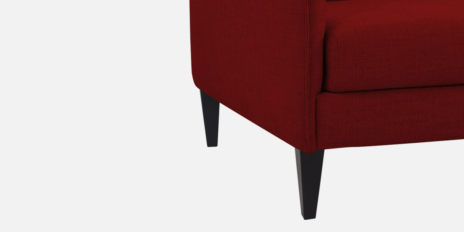 Piku Fabric LHS Sectional Sofa (3+Lounger) In Blood Maroon Colour - Febonic Living