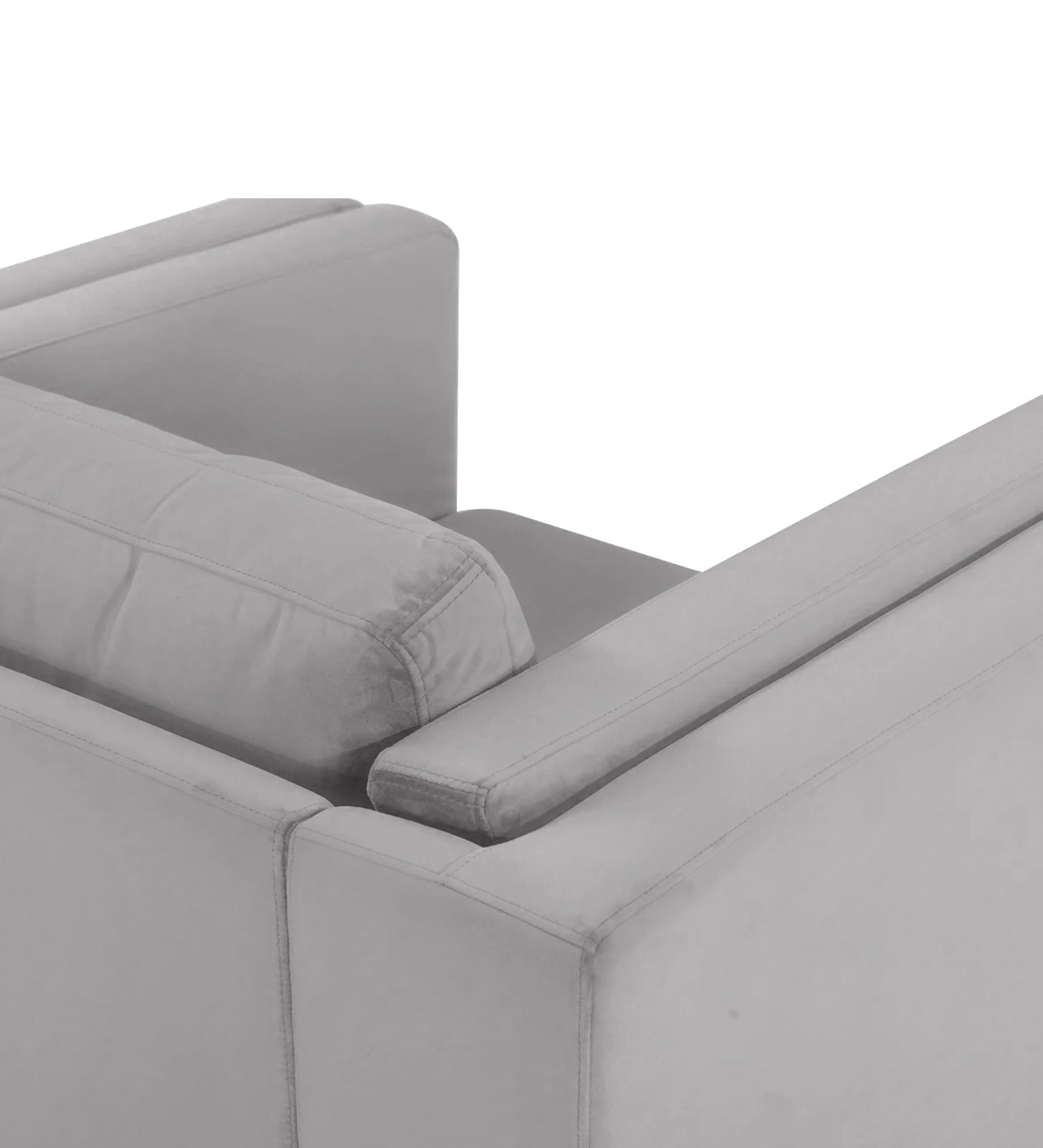 Jasper Velvet 1 Seater Sofa In Concrete grey Colour - Febonic Living