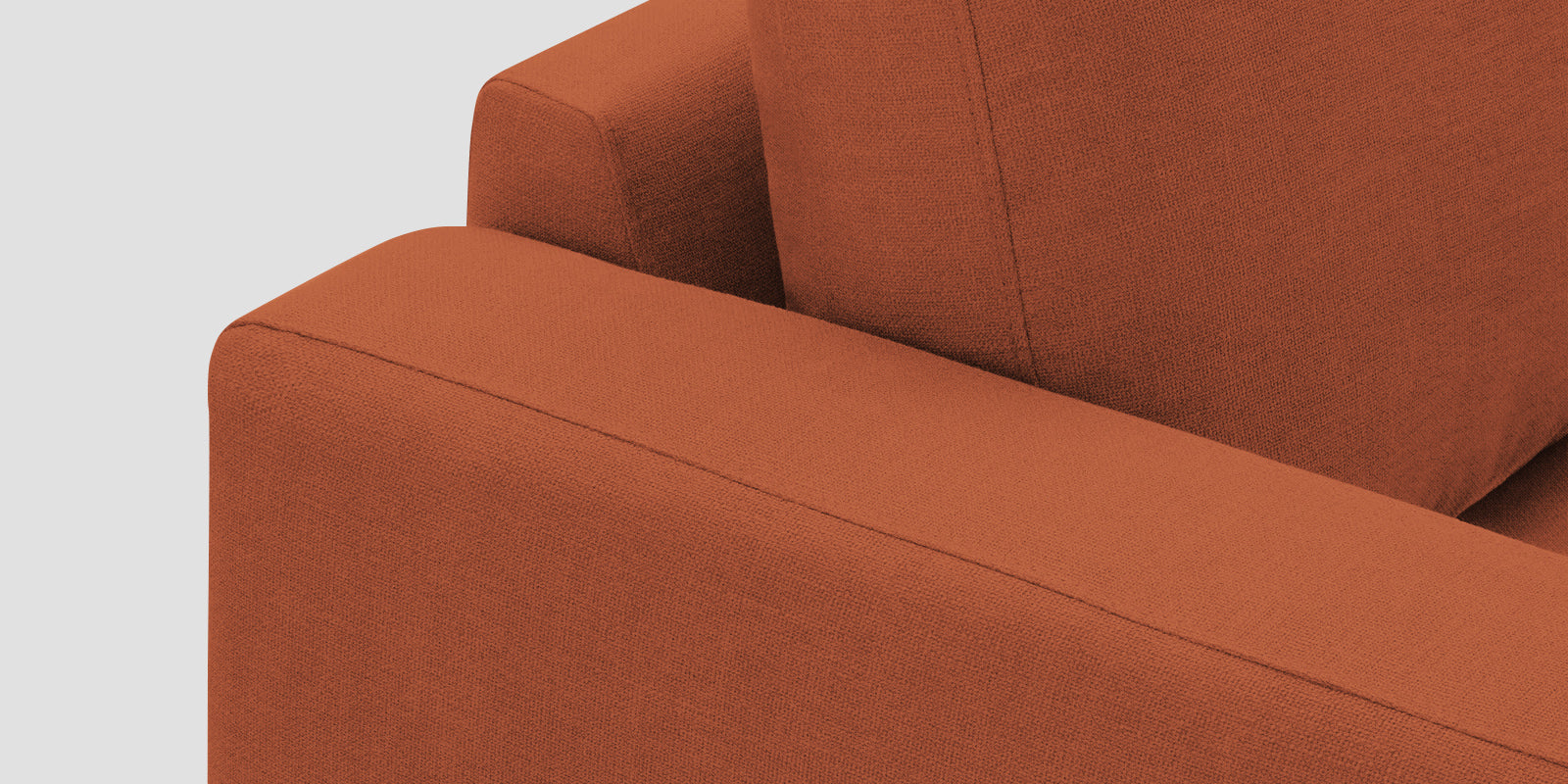 Esha Fabric 3 Seater Sofa In Royal Orange Colour - Febonic Living