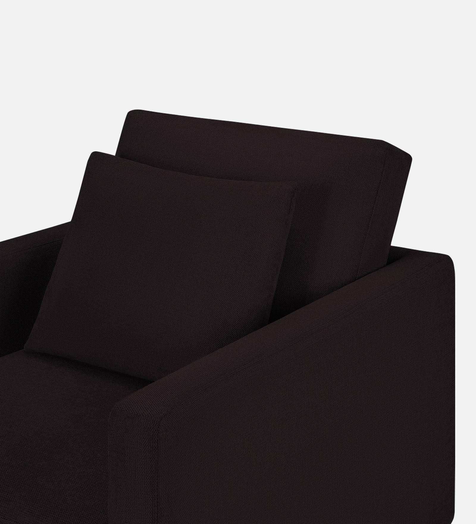 Kera Fabric 1 Seater Sofa In Cara Brown Colour - Febonic Living