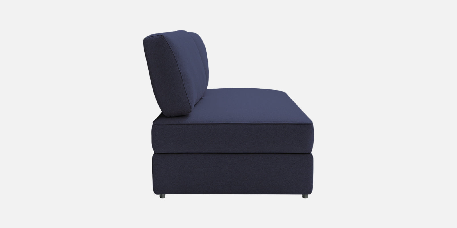 Vito Fabric Day Bed In Slate Blue Colour With Storage - Febonic Living