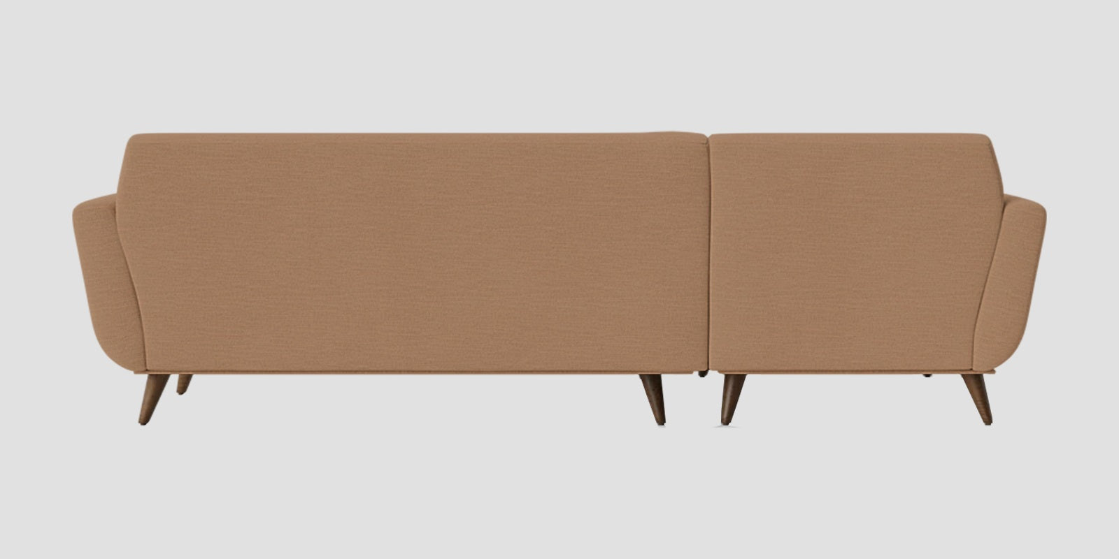 Jasmin Fabric RHS Sectional Sofa (3+ Lounger) In Cosmic Beige Colour - Febonic Living