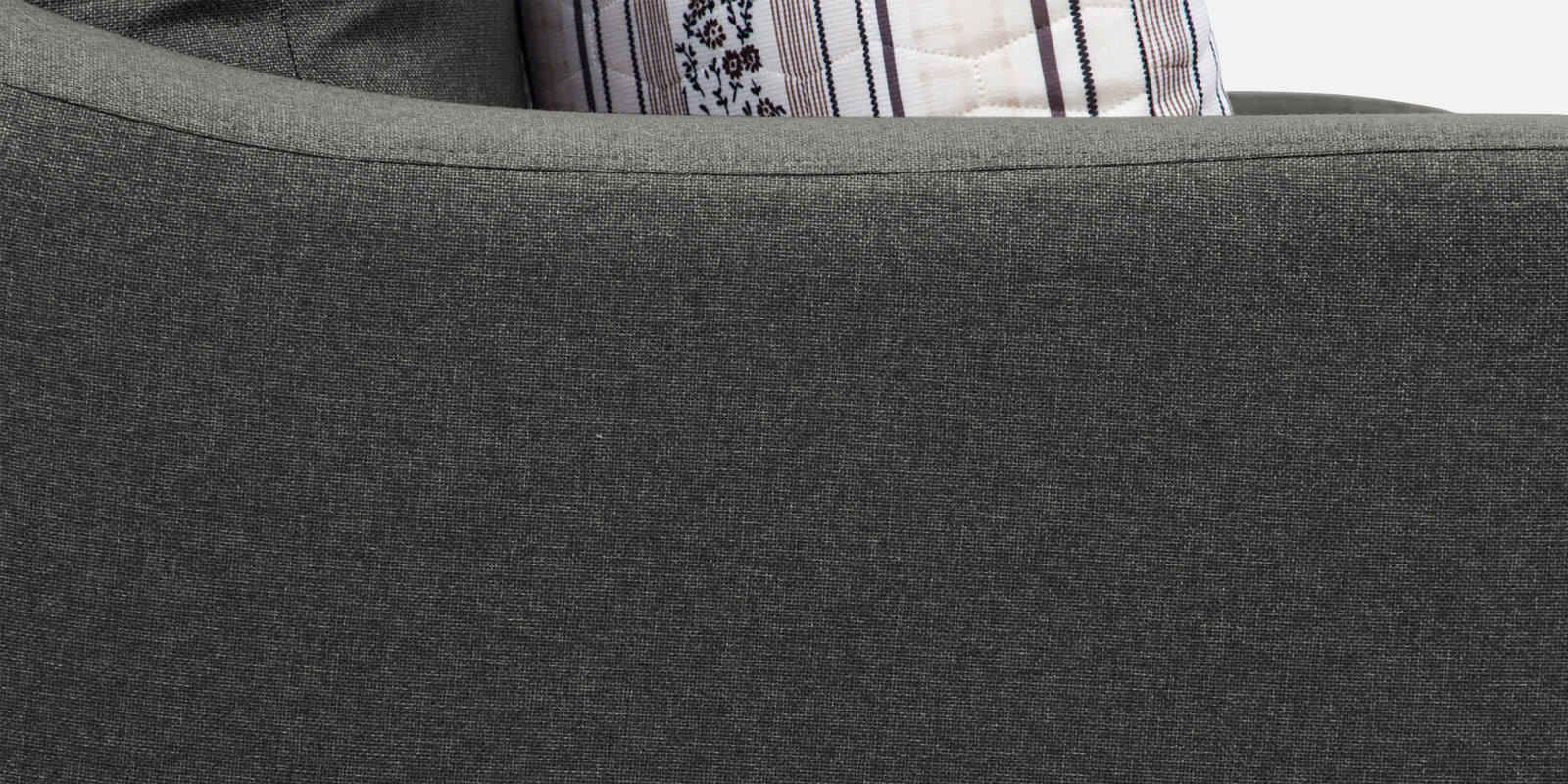 Kevin Fabric 2 Seater Sofa In Charcoal Grey Colour - Febonic Living