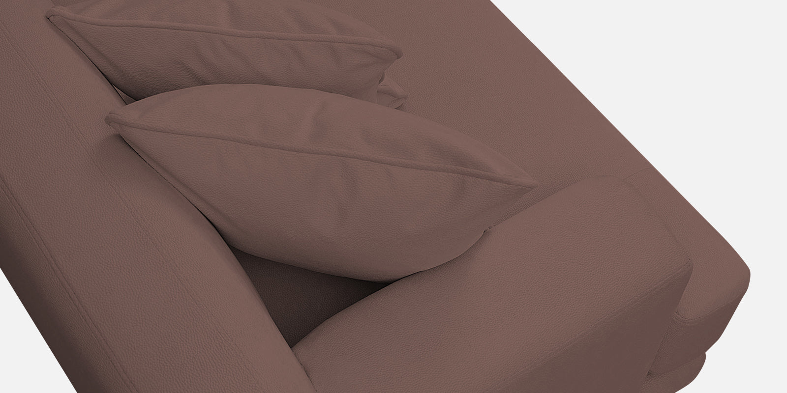 Woody Fabric LHS Sectional Sofa (3+Lounger) In Berry Wine Colour - Febonic Living