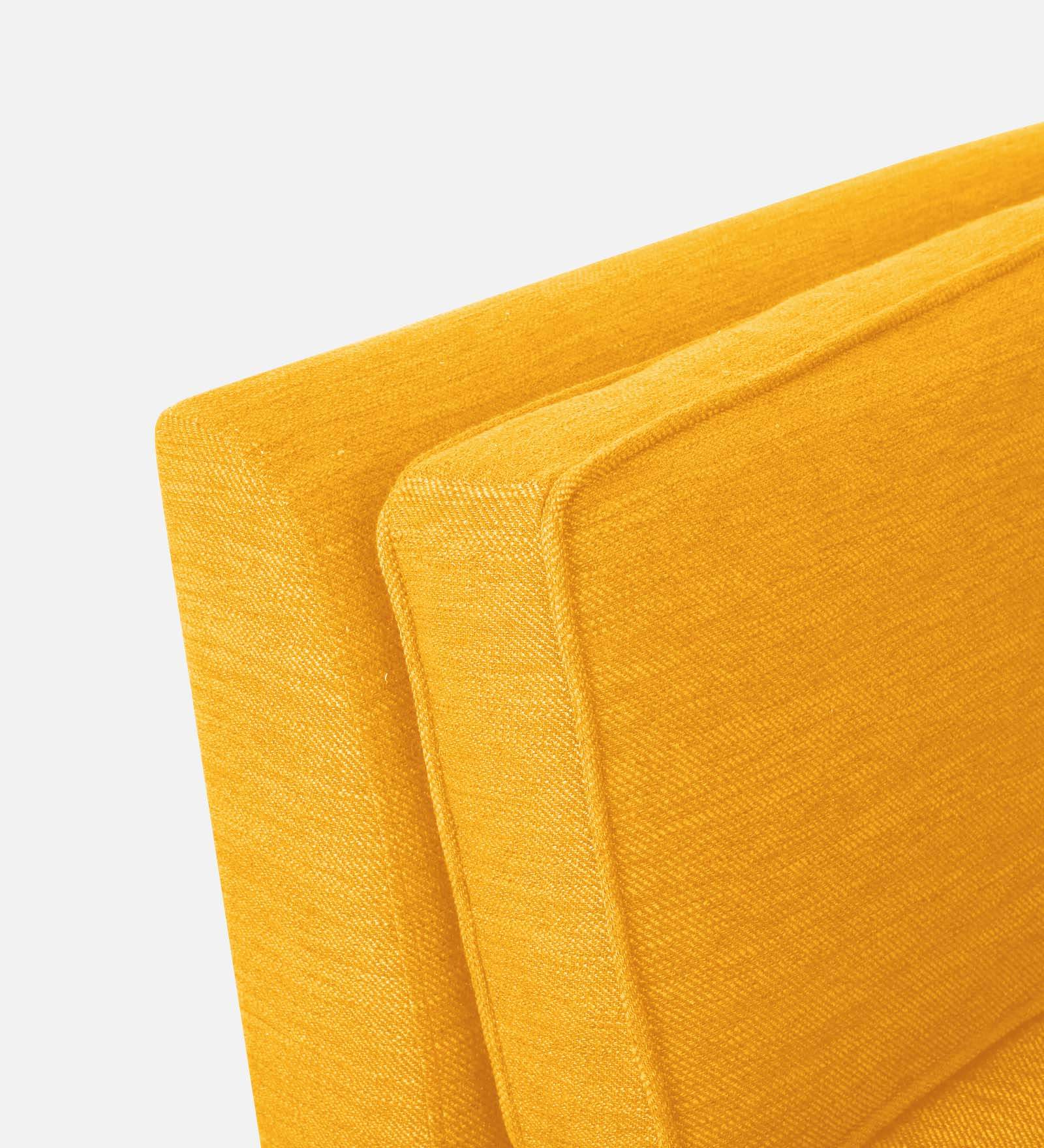 Nigar Fabric 1 Seater Sofa In  Bold Yellow Colour - Febonic Living