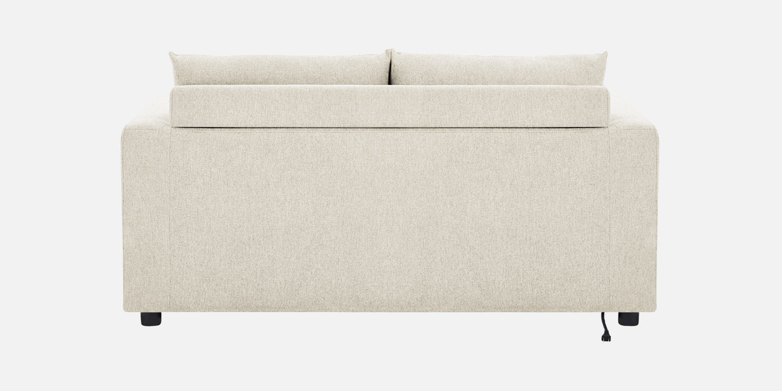 Roman Fabric 3 Seater Foldable Sofa Cum Bed In ivory cream Colour With USB Portable Type - Febonic Living