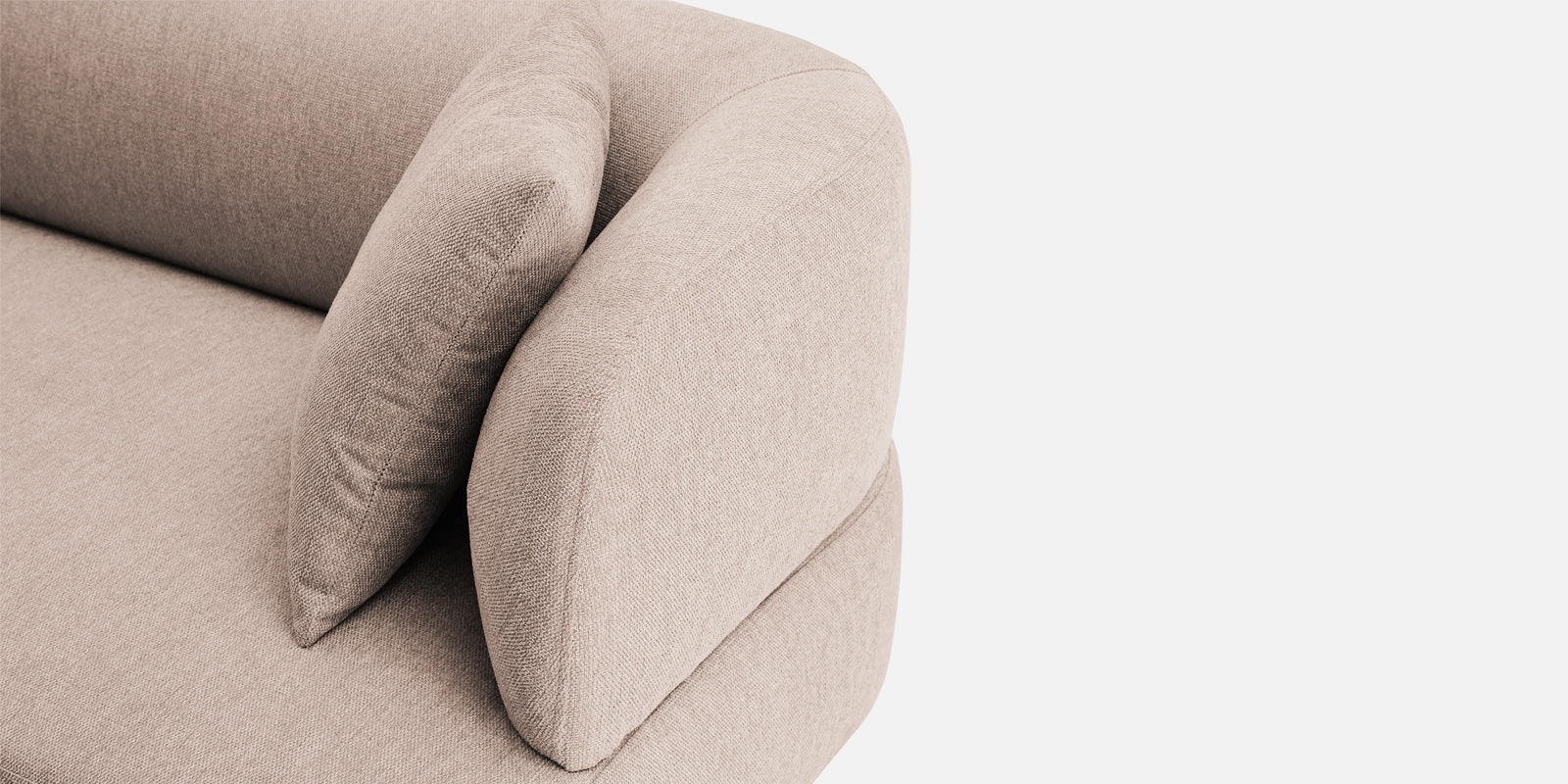 Carson Fabric 3 Seater Sofa In Mush Beige Colour - Febonic Living