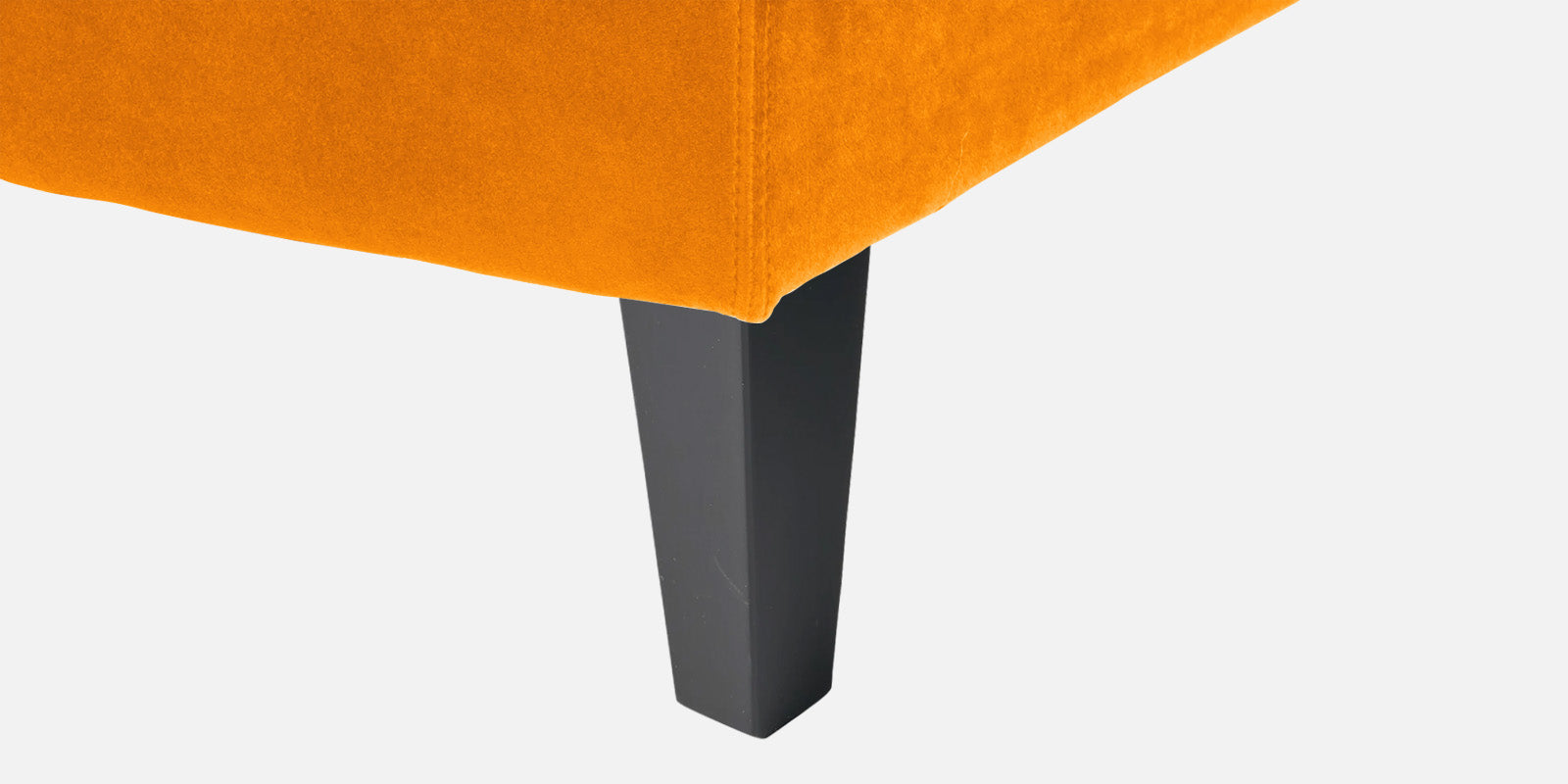 Jones Velvet LHS Sectional Sofa (3+Lounger) In Saffron yellow Colour - Febonic Living