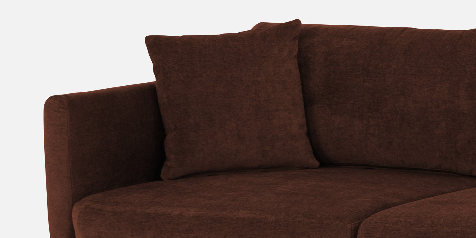Northern Fabric LHS Sectional Sofa (3+Lounger) In Coffee brown Colour - Febonic Living
