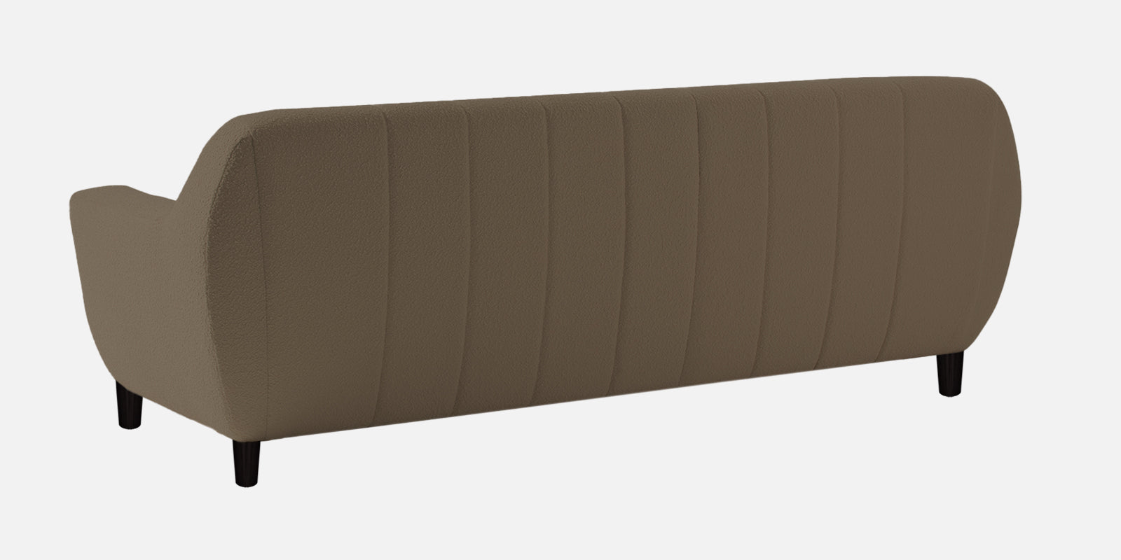 Nesco Boucle Fabric 3 Seater Sofa in Caro Beige Colour