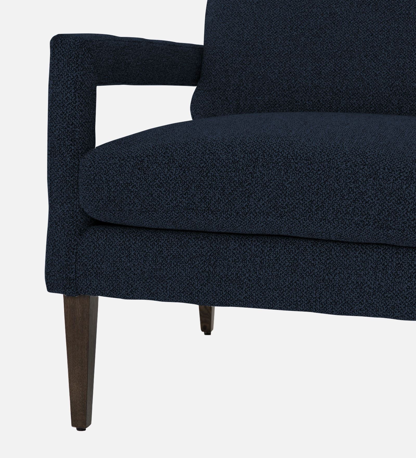 Olsen Fabric Arm Chair In Denim Blue Colour - Febonic Living