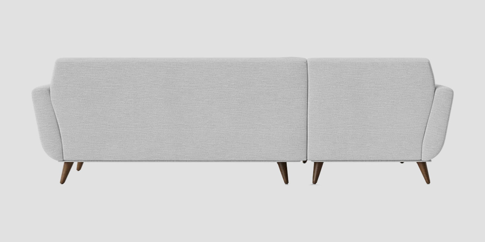 Jasmin Fabric RHS Sectional Sofa (3+ Lounger) In Lit Grey Colour - Febonic Living