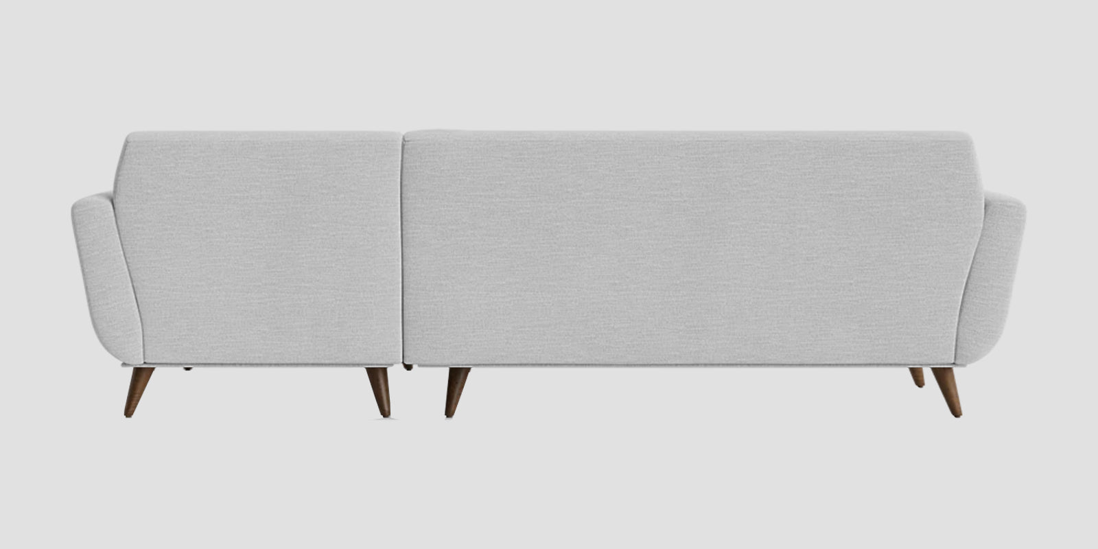 Jasmin Fabric LHS Sectional Sofa (3+ Lounger) In Lit Grey Colour - Febonic Living