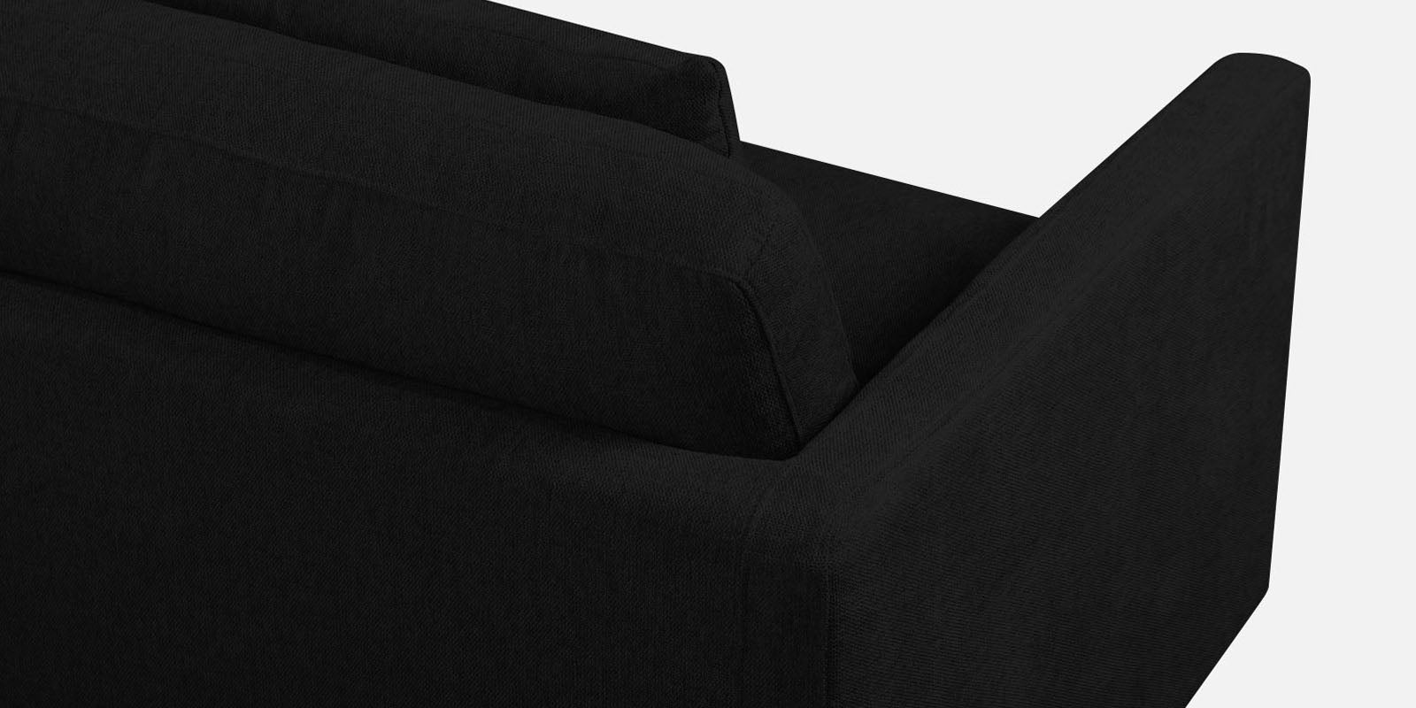Kera Fabric 3 Seater Sofa in Zed Black Colour